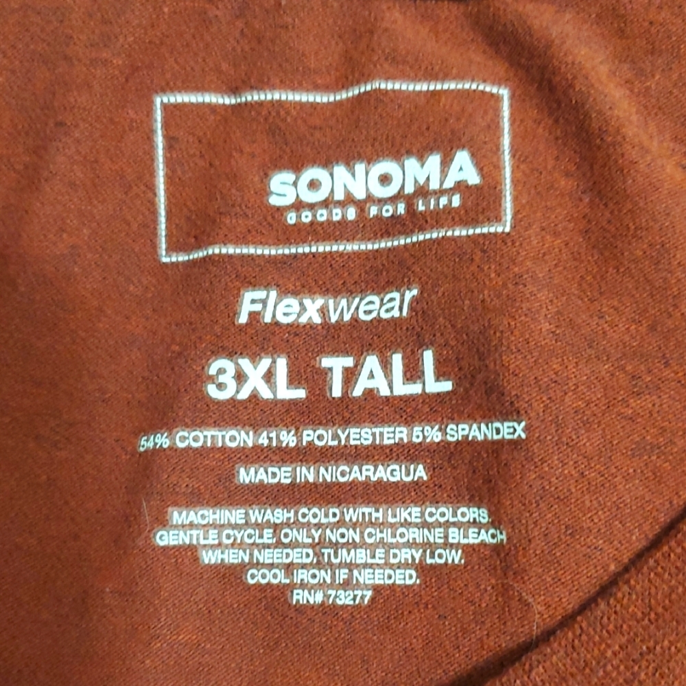 Sonoma Flexwear 3XL Tall Shirt